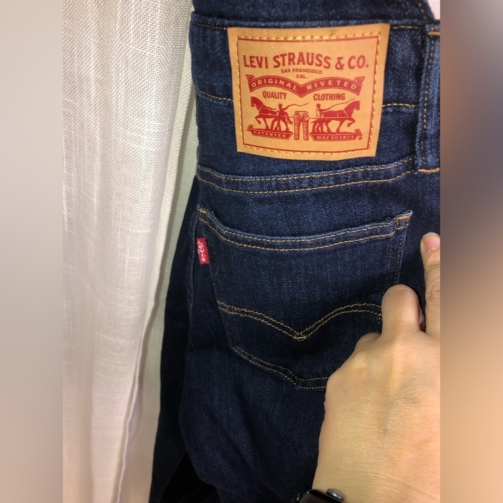 Levi's Indigo Denim Overalls size 26 NWT - Picture 4 of 13